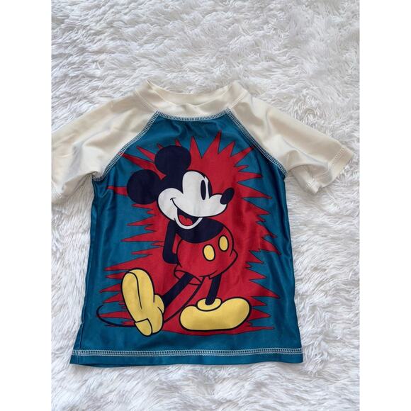 Junk Food Boys sz. 2T Mickey Mouse rashguard. Cute, fun - Picture 1 of 6